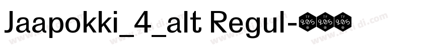 Jaapokki_4_alt Regul字体转换